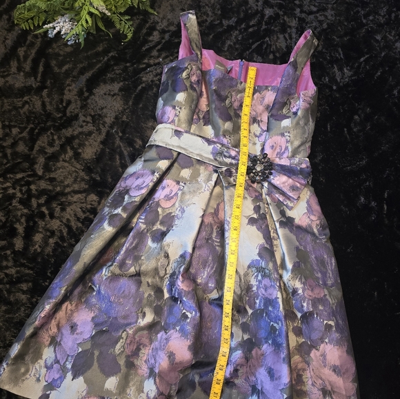 Gorgeous New ADRIANNA PAPELL BLOSSOM COCKTAIL DRESS - Picture 6 of 10